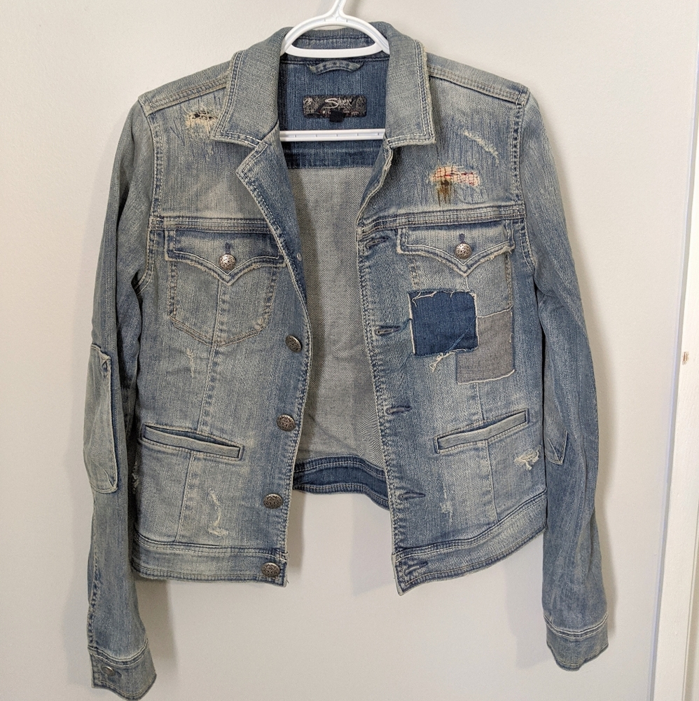 3/25$ Silver Jeans Denim Jacket Light Blue S